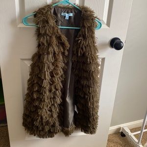Olive green vest